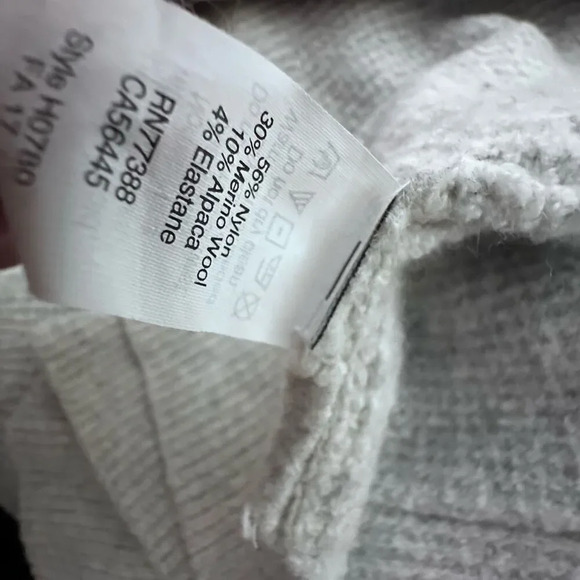 MADEWELL | Heather Gray Waffle Sweater Cardigan Long Line Pockets | Large - Picture 9 of 9